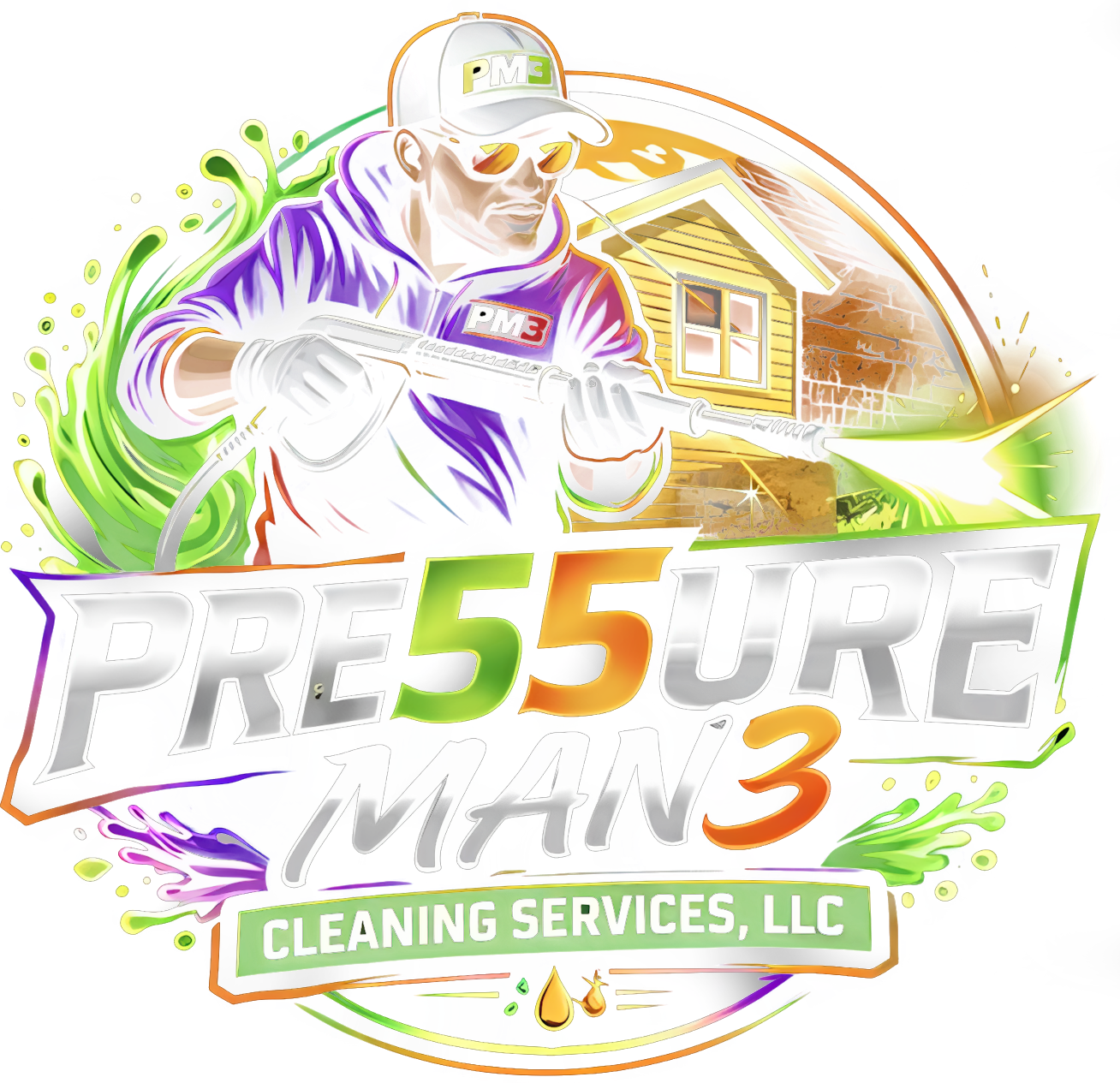 Pre55ure man3 logo